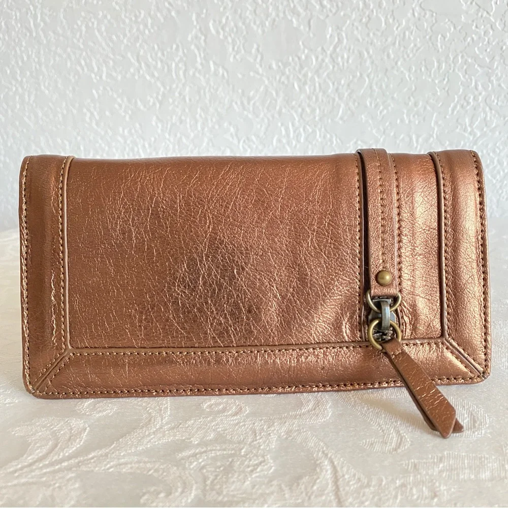 Junior drake brown bronze long wallet